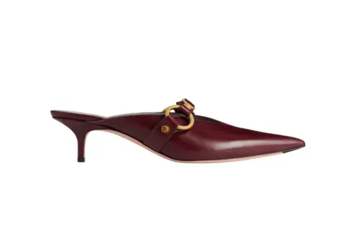 Balenciaga City Mule Merlot