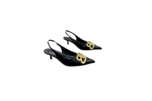 Balenciaga BB Slingback Pumps Black - 35