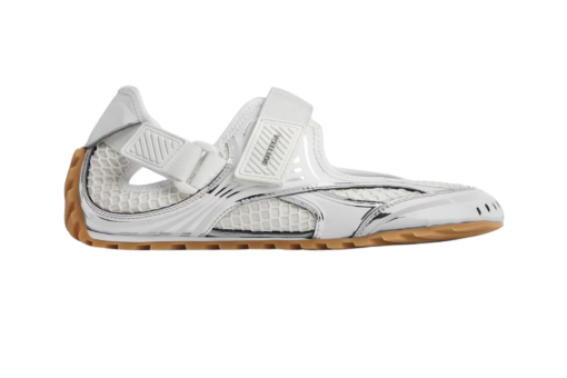Bottega Veneta Orbit Flash Mary Jane Sneaker White