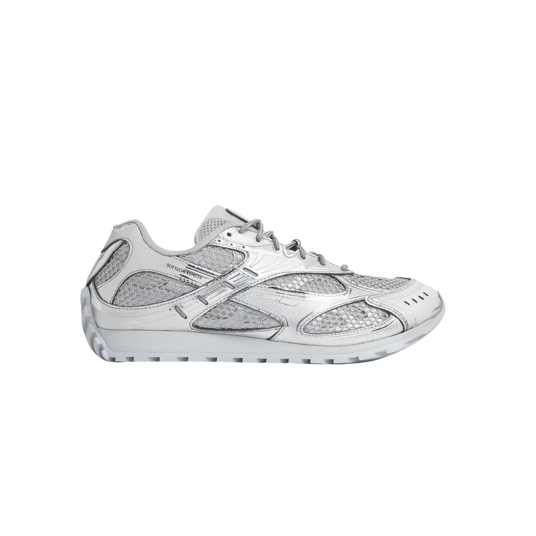 Bottega Veneta Orbit Sneaker White Silver 2026 | Drip Kickz Bottega Veneta Orbit Sneaker White Silver
