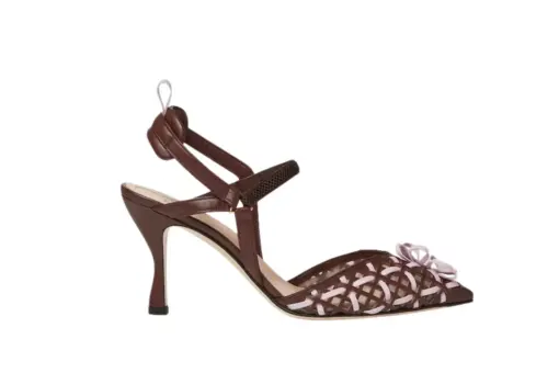 Fendi Colibrì Lite Dark Brown Lilac Leather