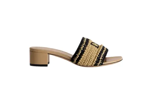 Dioriviera Woven Heeled Slide