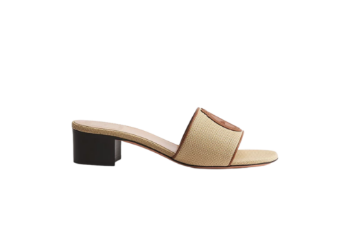Dioriviera Médaillon Heeled Slide Natural