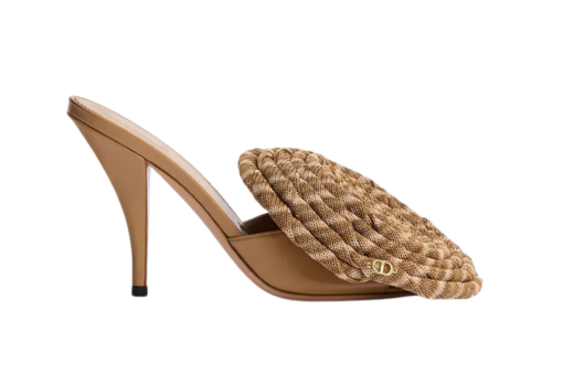Heeled Sandal Beige Lambskin