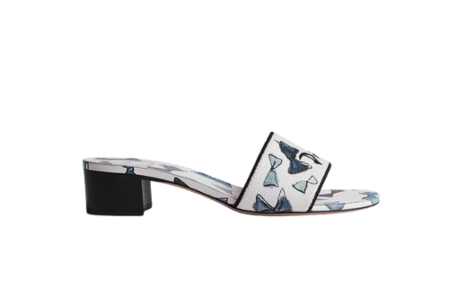 Dway Heeled Slide Blue White