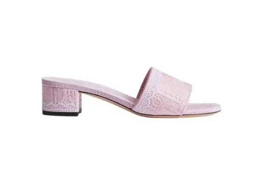 Dentelle Heeled Slide Soupir Pink