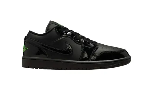 Air Jordan 1 Low SE Black Croc Scream Green