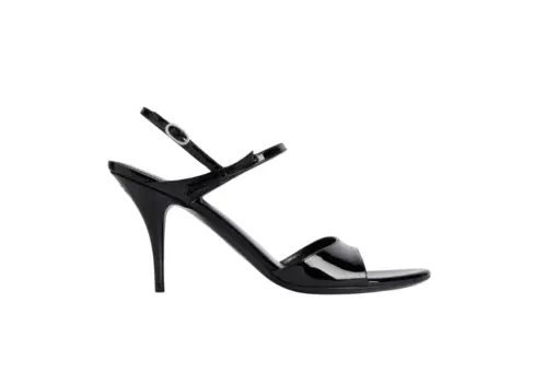 Balenciaga Avenue Bow Sandal Black Silver