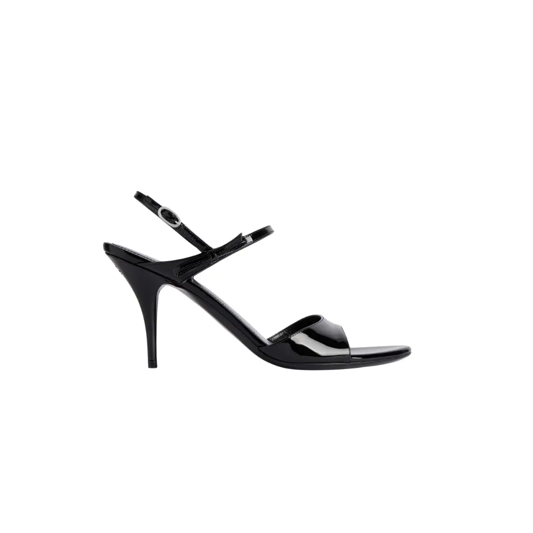 Balenciaga Avenue Bow Sandal Black Silver 2026 | Drip Kickz Balenciaga Avenue Bow Sandal Black Silver