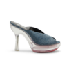 DIESEL Platform Mules Denim Plexiglass