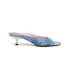 DIESEL Low Denim Mule Floating Oval D