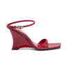 DIESEL Amber-Wedge Sandals Lizard-Effect Leather