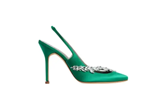 Balenciaga Manolo Blahnik Slingback Grass