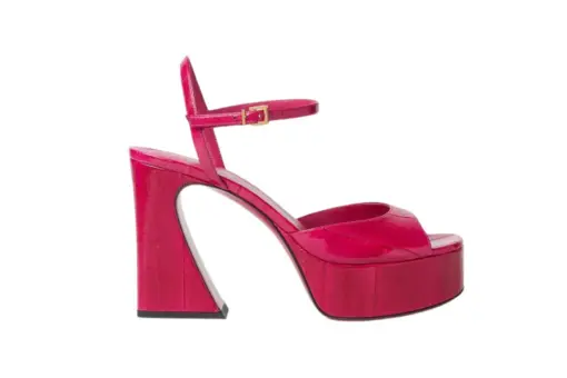 Fendi Arco Fuchsia Hagfish High-Heeled Sandals