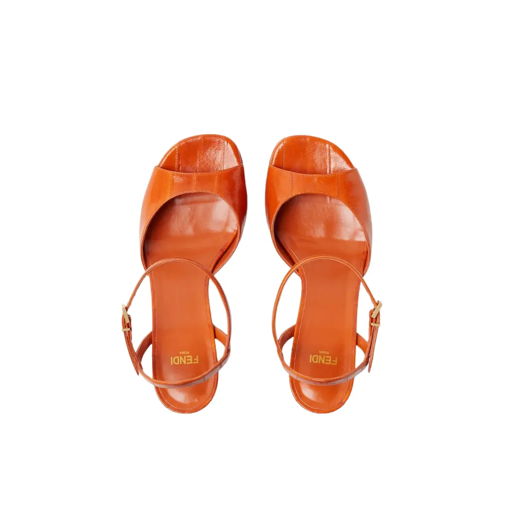 Fendi Arco Orange Hagfish High-Heeled Sandals 2026 | Drip Kickz Fendi Arco Orange Hagfish High-Heeled Sandals - Image 2