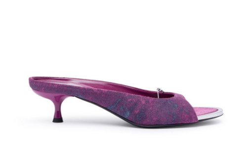 DIESEL Diam’s Low Denim Mule Floating Oval D