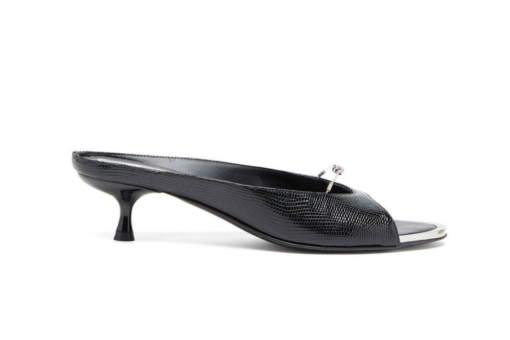 DIESEL Leather Mule Floating Oval D