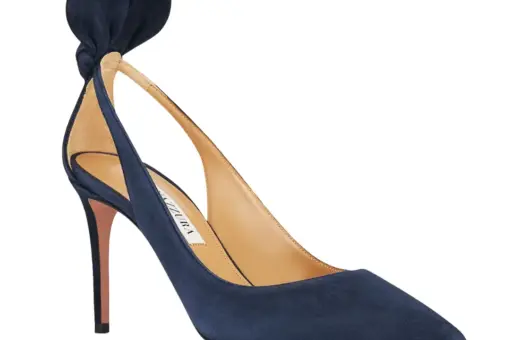 Bow Tie Pump 85 Navy Blue