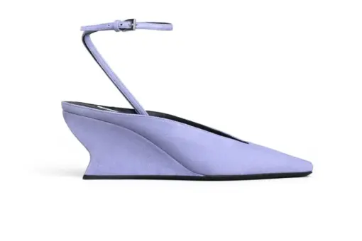 Alaïa Wave Wedge Pumps Suede