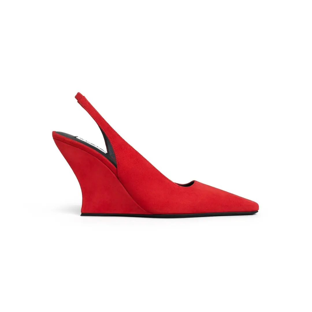 Alaïa Wave Slingbacks Suede Burnt Orange 2026 | Drip Kickz Alaïa Wave Slingbacks Suede Burnt Orange