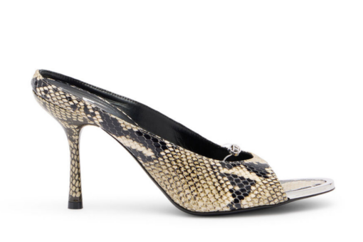 DIESEL High Leather Mule Floating Oval D