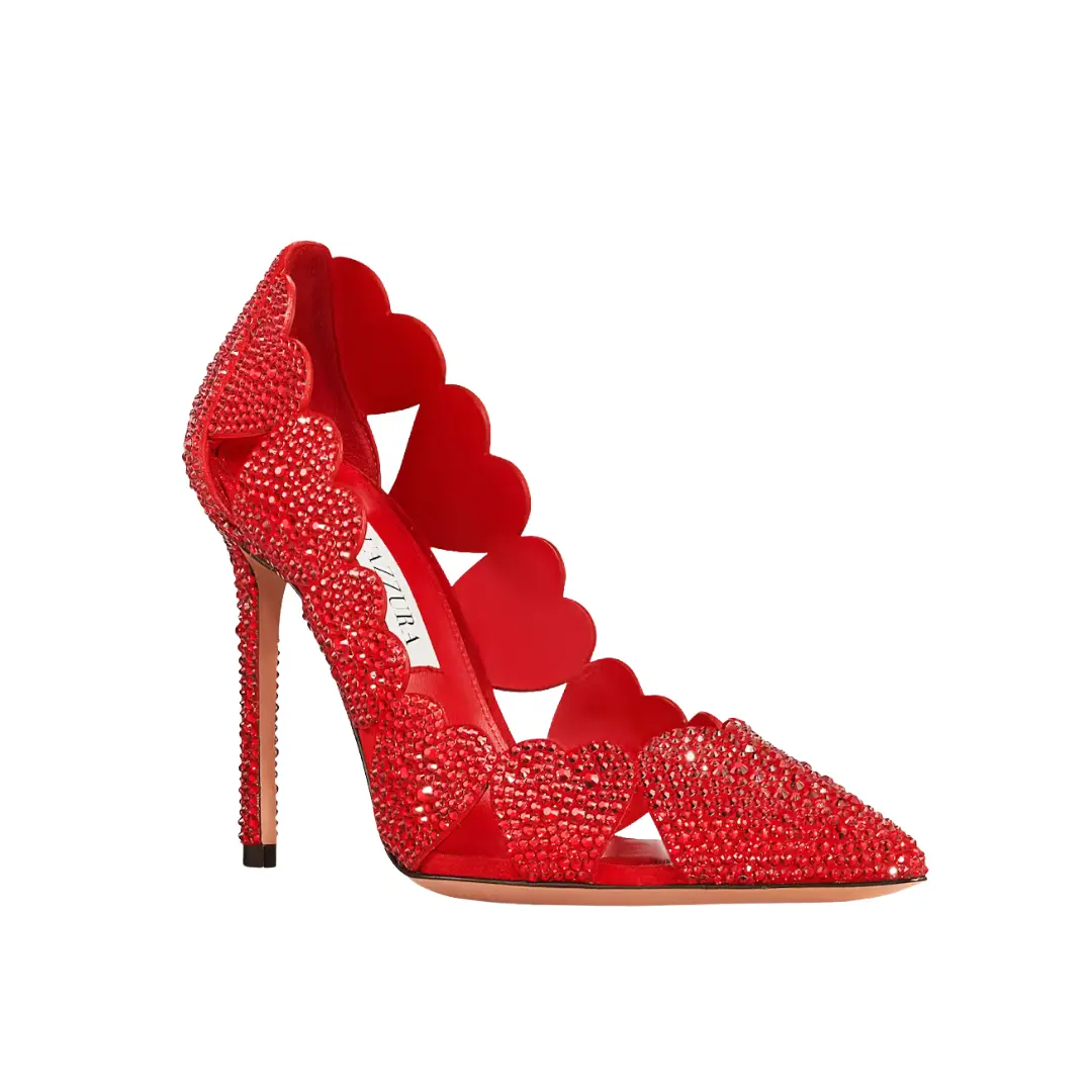 Amourose Maxi Crystal Pump 105 Red 2026 | Drip Kickz Amourose Maxi Crystal Pump 105 Red