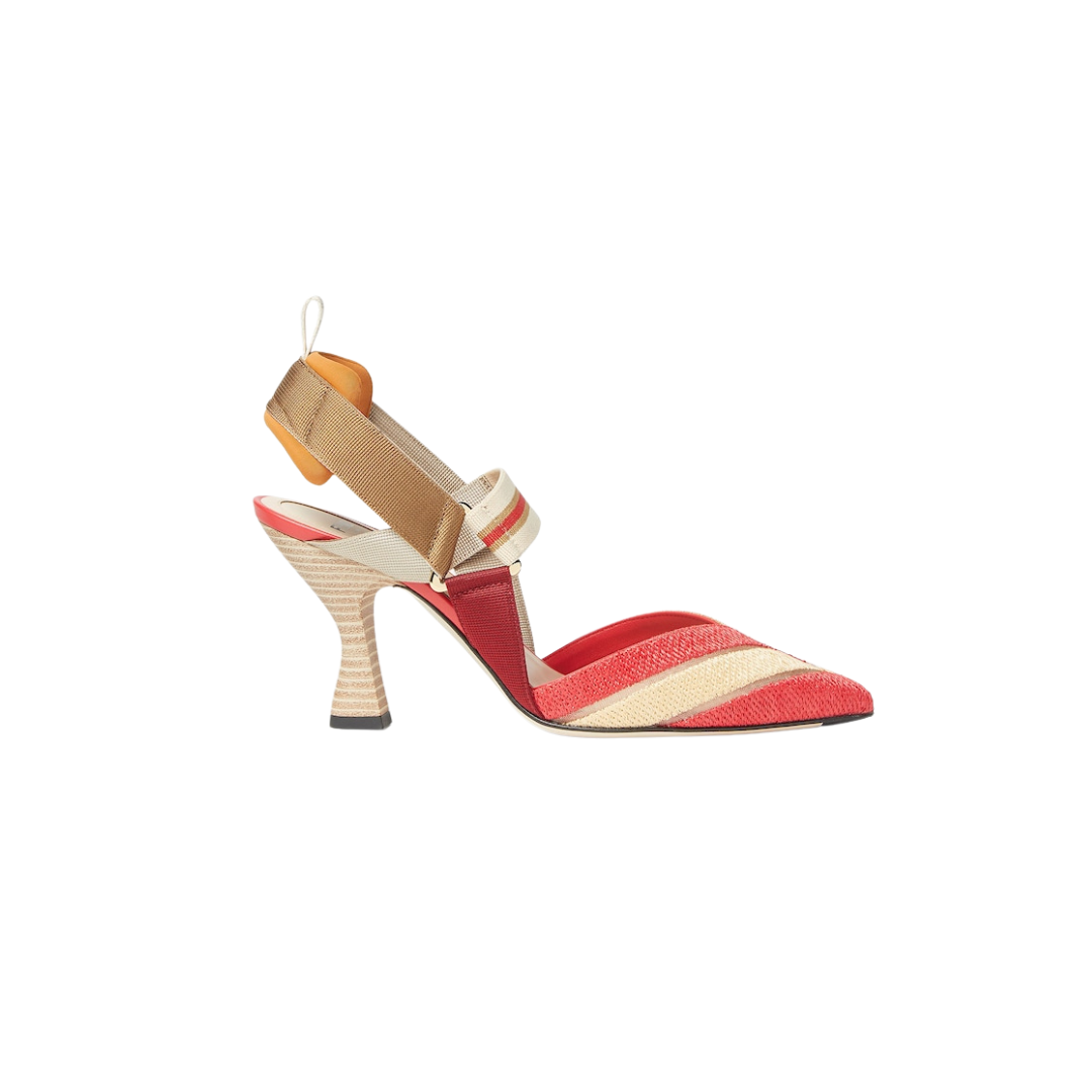 Fendi Colibrì Beige Red Raffia-Effect 2026 | Drip Kickz Fendi Colibrì Beige Red Raffia-Effect