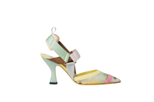 Fendi Colibrì Multicolored High-Heeled Slingbacks
