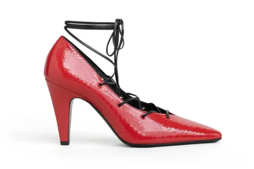 Alaïa Cone Laced Pumps Ayers Leather Red