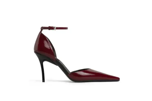 Alaïa Drop Pumps Leather Ruby