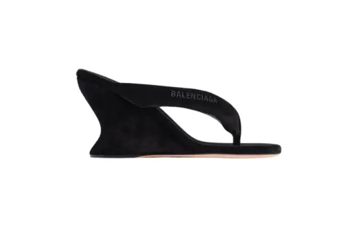 Balenciaga Gaeta Wedge Thong Black