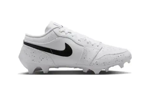Air Jordan 1 Low TD Cleat White Black Splatter