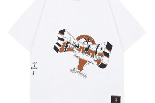 Travis Scott Graphic Print T Shirt White