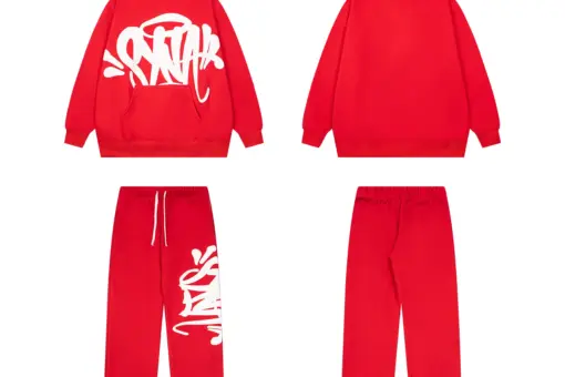 Syna World Foaming Letters Tracksuit Set Royal Red