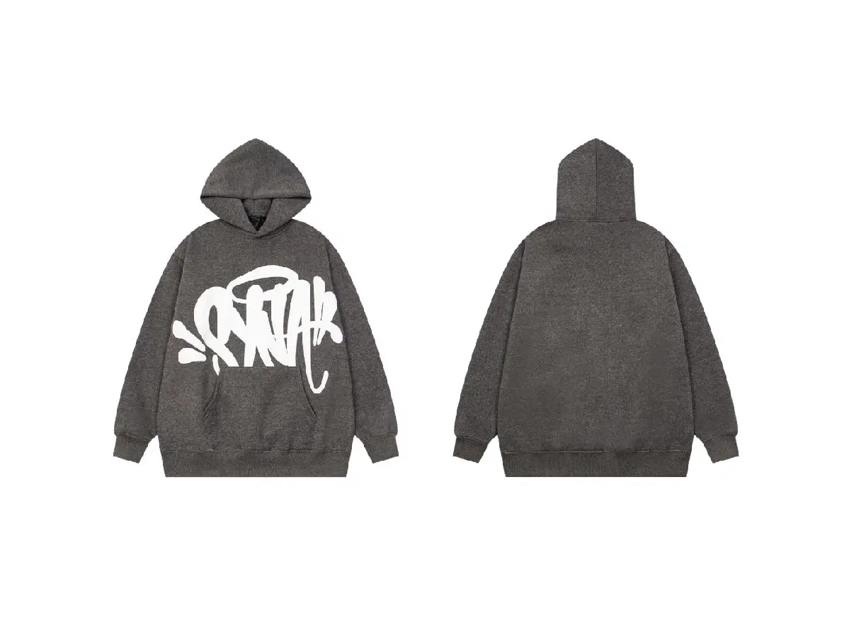 Syna World Foaming Letters Tracksuit Set Royal Grey White 2026 | Drip Kickz Syna World Foaming Letters Tracksuit Set Royal Grey White - Image 3