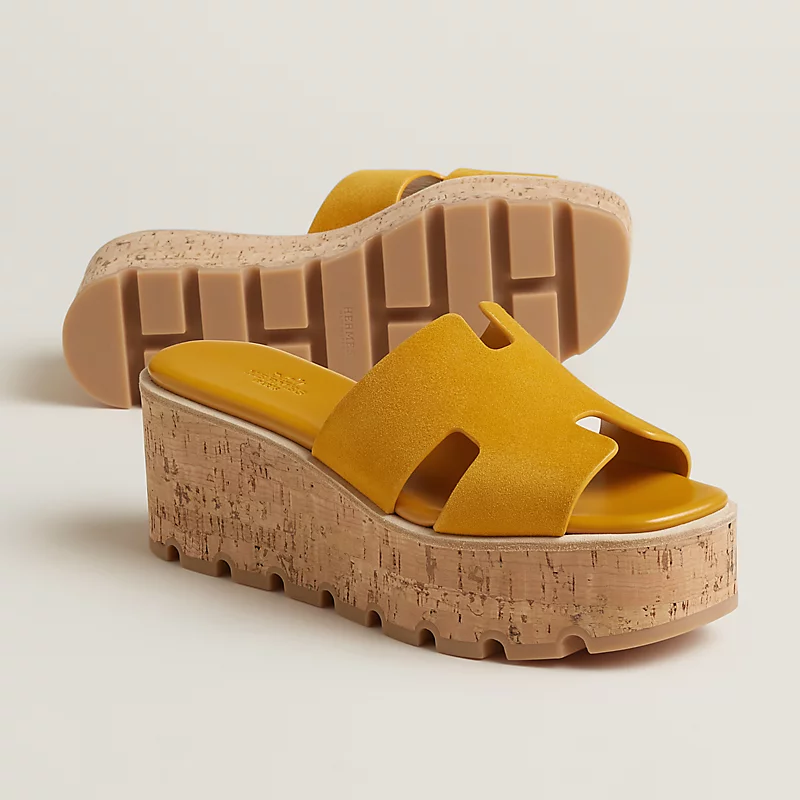 Hermes Eze 30 Sandal Heel Jaune Sésame 2026 | Drip Kickz Hermes Eze 30 Sandal Heel Jaune Sésame - Image 2