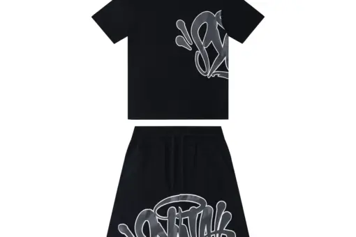 Syna World Red Streetwear Shorts Black