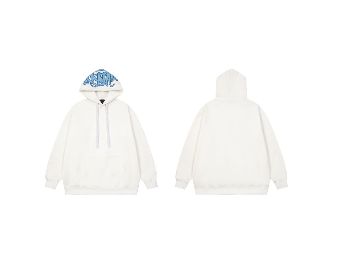 Syna World Tracksuit Hoodie Matching Pants White Blue 2026 | Drip Kickz Syna World Tracksuit Hoodie Matching Pants White Blue - Image 2