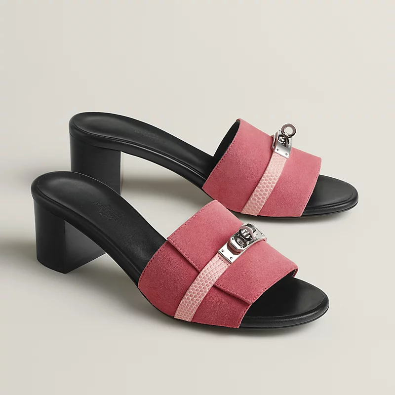 Hermes Gigi 50 Sandal Heel Rose De Venise / Rose Jeva 2026 | Drip Kickz Hermes Gigi 50 Sandal Heel Rose De Venise / Rose Jeva - Image 2