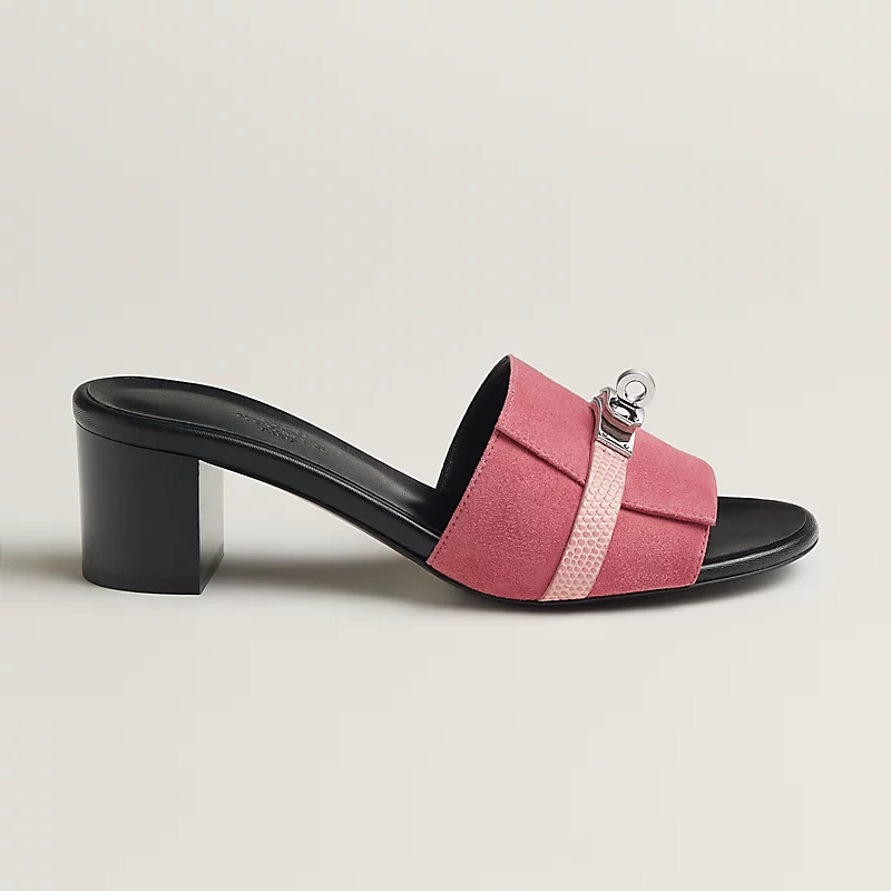 Hermes Gigi 50 Sandal Heel Rose De Venise / Rose Jeva 2026 | Drip Kickz Hermes Gigi 50 Sandal Heel Rose De Venise / Rose Jeva
