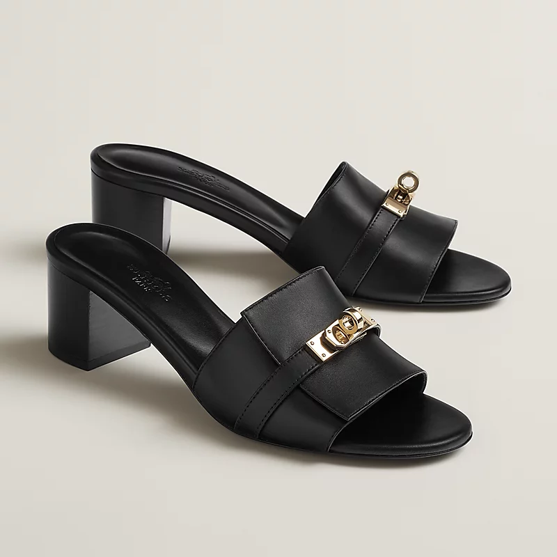 Hermes Gigi 50 Sandal Heel Black 2026 | Drip Kickz Hermes Gigi 50 Sandal Heel Black - Image 2