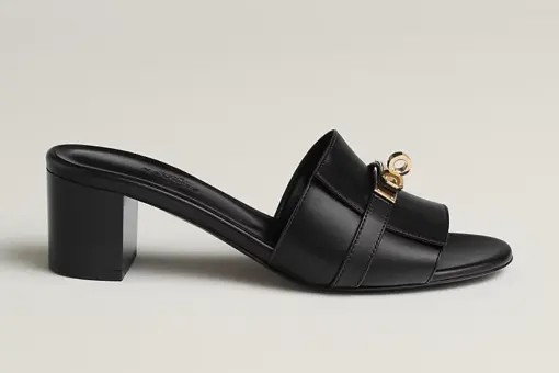 Hermes Gigi 50 Sandal Heel Black - 37