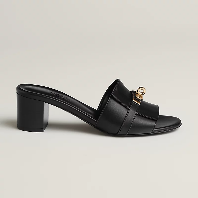 Hermes Gigi 50 Sandal Heel Black 2026 | Drip Kickz Hermes Gigi 50 Sandal Heel Black