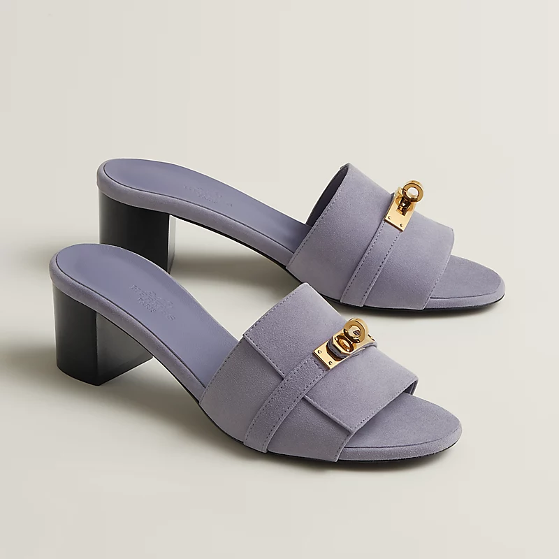 Hermes Gigi 50 Sandal Heel Violet Glycine 2026 | Drip Kickz Hermes Gigi 50 Sandal Heel Violet Glycine - Image 2