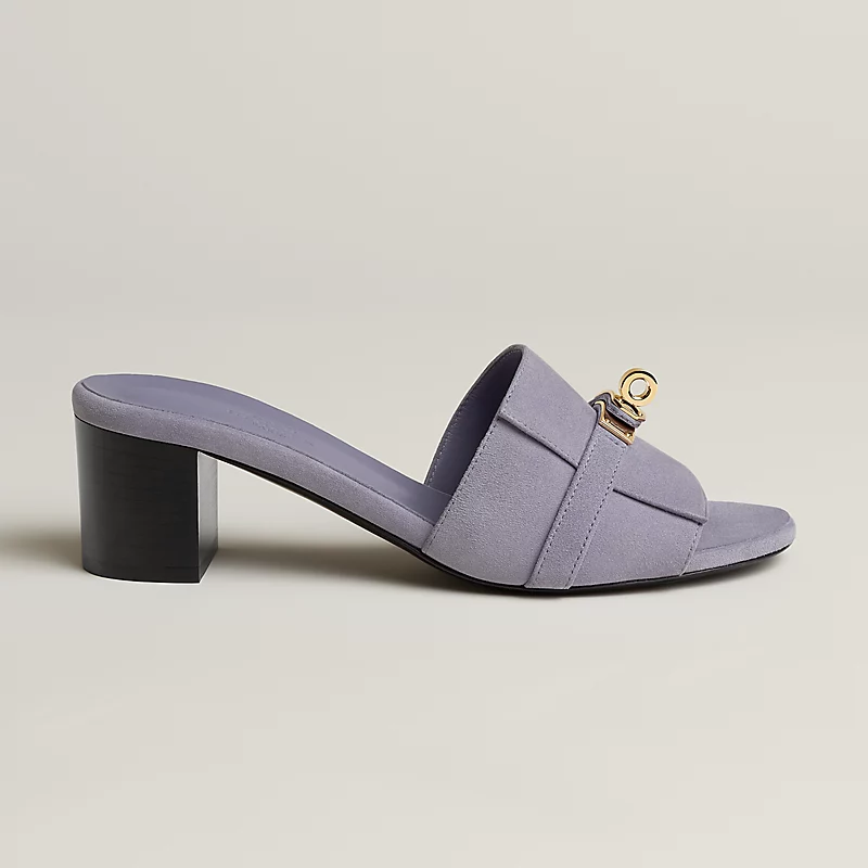 Hermes Gigi 50 Sandal Heel Violet Glycine 2026 | Drip Kickz Hermes Gigi 50 Sandal Heel Violet Glycine