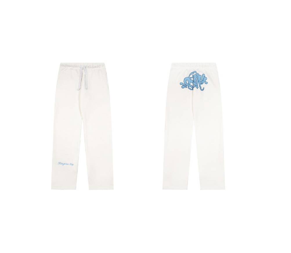Syna World Tracksuit Hoodie Matching Pants White Blue 2026 | Drip Kickz Syna World Tracksuit Hoodie Matching Pants White Blue - Image 3