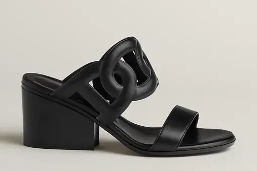 Hermes Lipari 70 Sandal Heel Black - 38