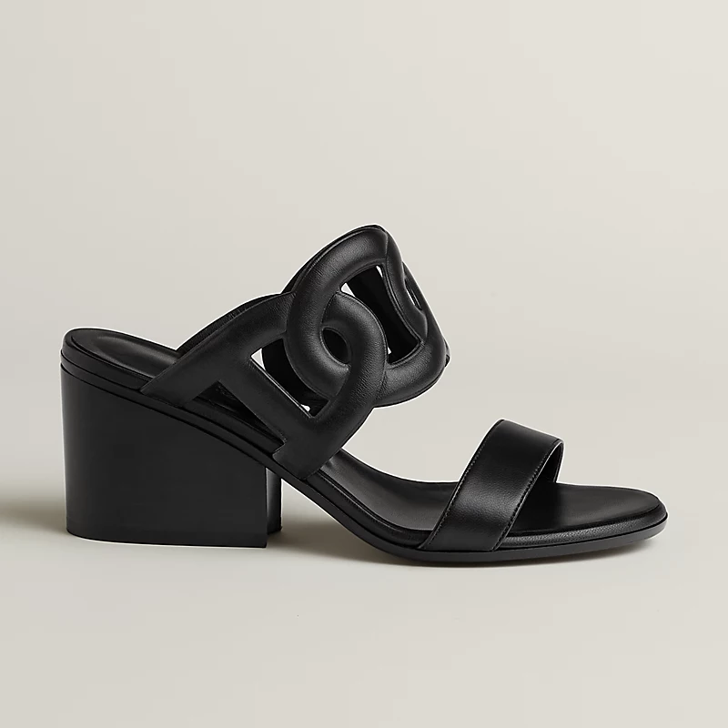 Hermes Lipari 70 Sandal Heel Black 2026 | Drip Kickz Hermes Lipari 70 Sandal Heel Black