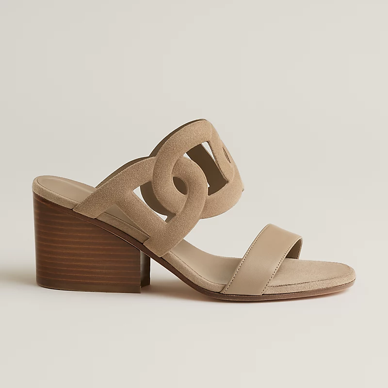 Hermes Lipari 70 Sandal Heel Beige Sable 2026 | Drip Kickz Hermes Lipari 70 Sandal Heel Beige Sable