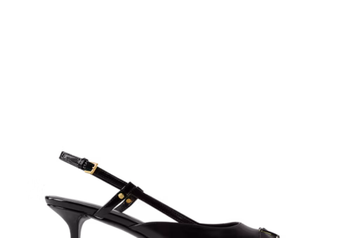 LV City Slingback Pump Black